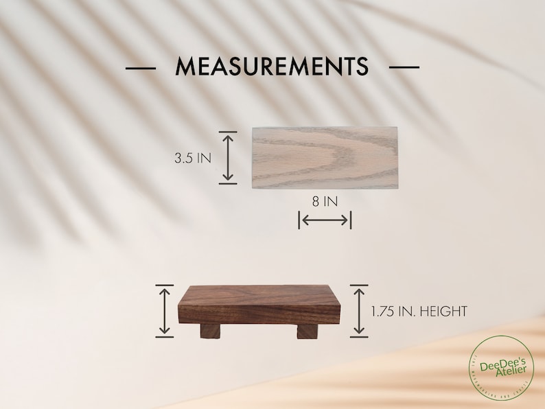 Walnut Riser Wood Riser Wood Riser Stand Wood Pedestal - Etsy