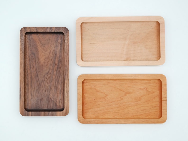 Coffee Serving Tray Coffee Station Decor Walnut Tray Etsy