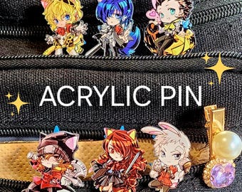 Persona 3 Chibi Acrylic Pin: Minato, Aigis, Ryoji, Akihiko, Mitsuru