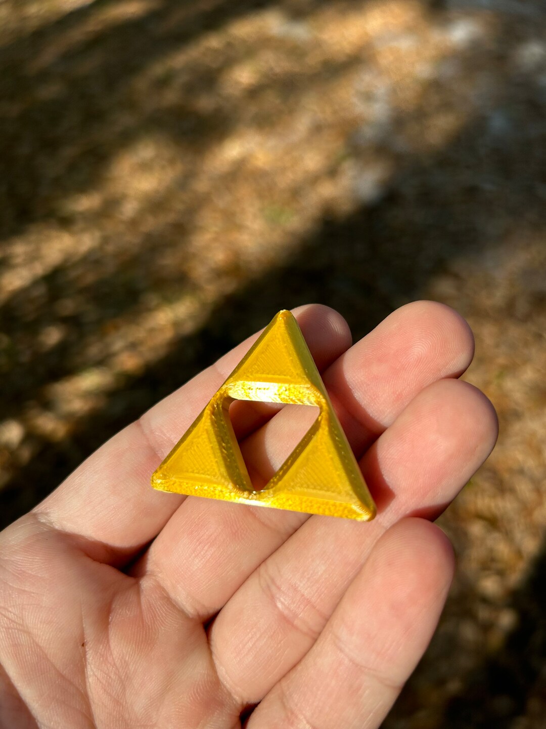 Zelda Triforce Gold Keychain 3D Printed Included Keyring Etsy