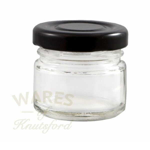 thumbnail interactive-video image 1 of 100 X 41ml Mini Glass Jam Jars With Airtight Lids – Wedding Favors, Party Gifts 1 of 5