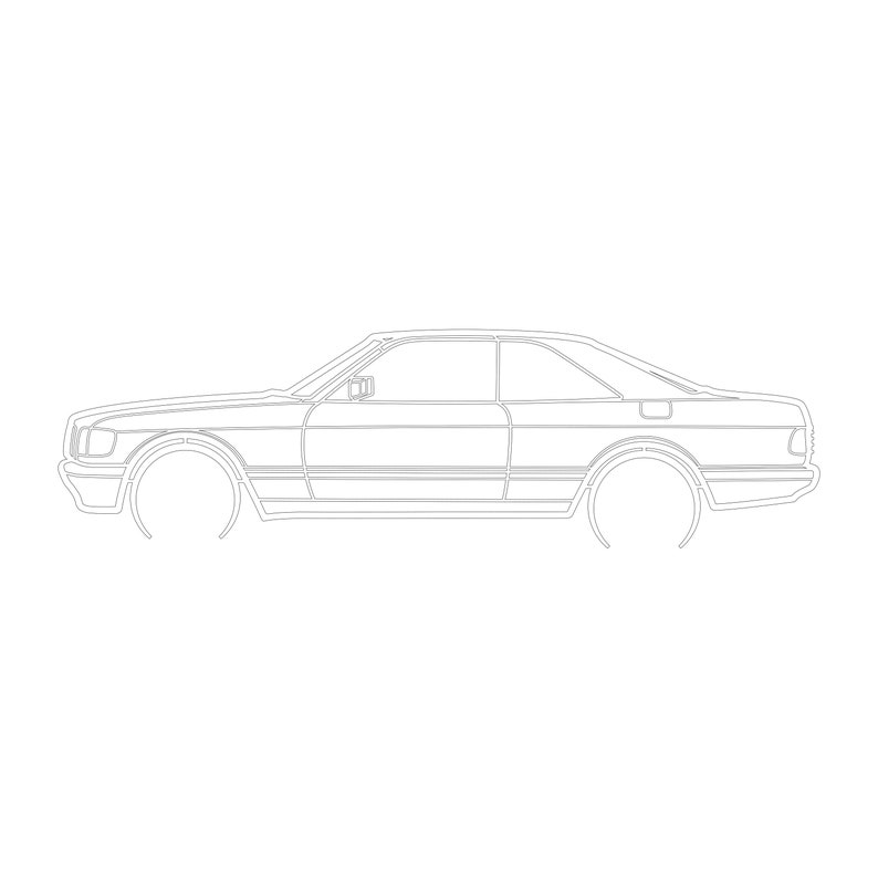 Car Dxf File, Dxf-Ai-Pdf, Classic Car Dxf, Car Laser Cut, Downloadable Art,Downloadable Dxf, Dxf Files for Plasma, Dxf files for Laser image 2