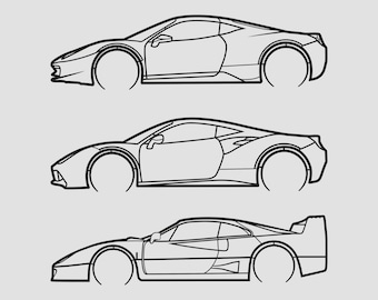 Auto Dxf Datei, Dxf-Ai-Pdf, Auto Vektor Kunst, Auto Laser geschnitten, herunterladbare Kunst, herunterladbare Dxf, Dxf Dateien für Plaasma, Dxf Dateien für Laser