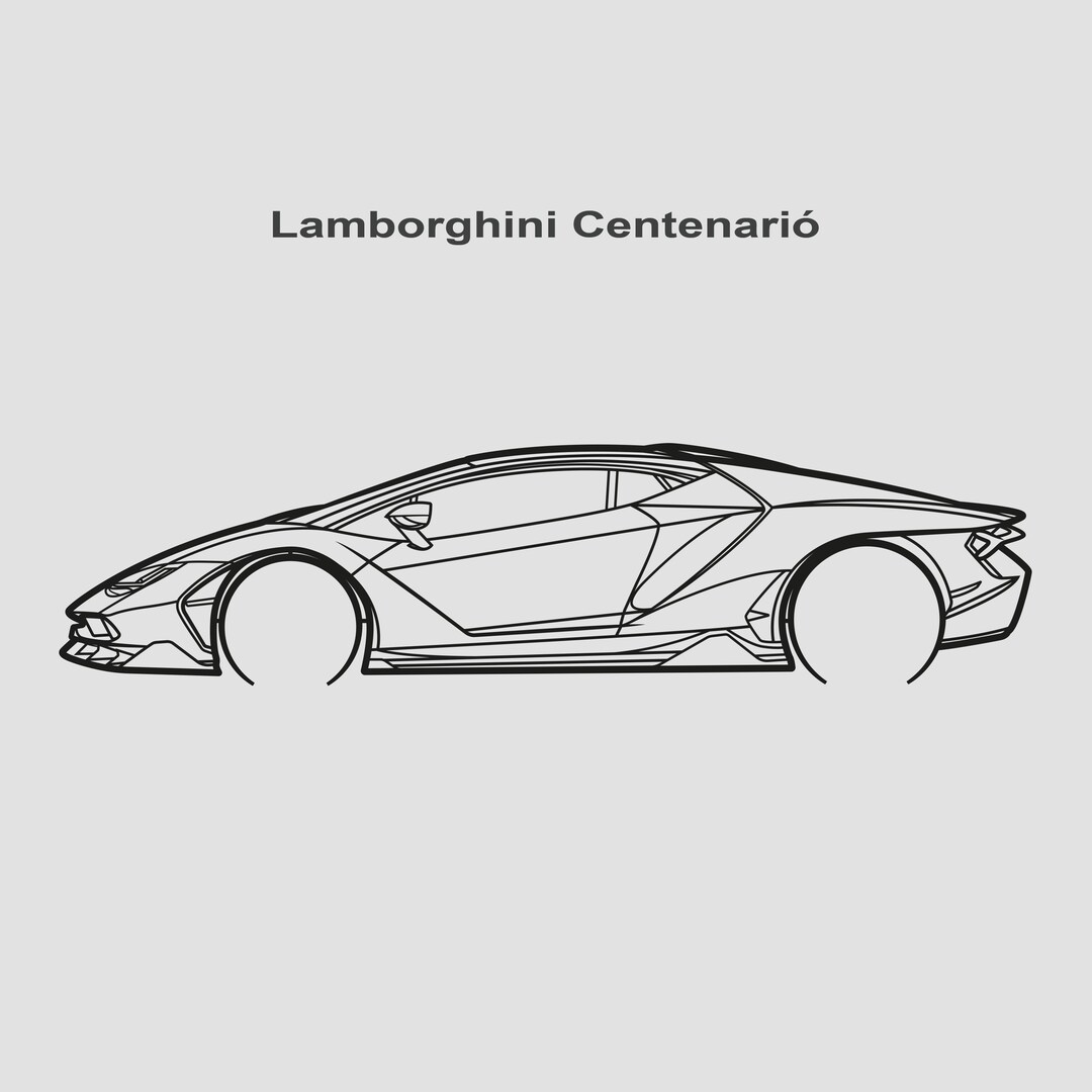 Car Dxf File, Dxf-dwg-ai-pdf, Supercar Dxf, Car Laser Cut, Car Dwg File ...