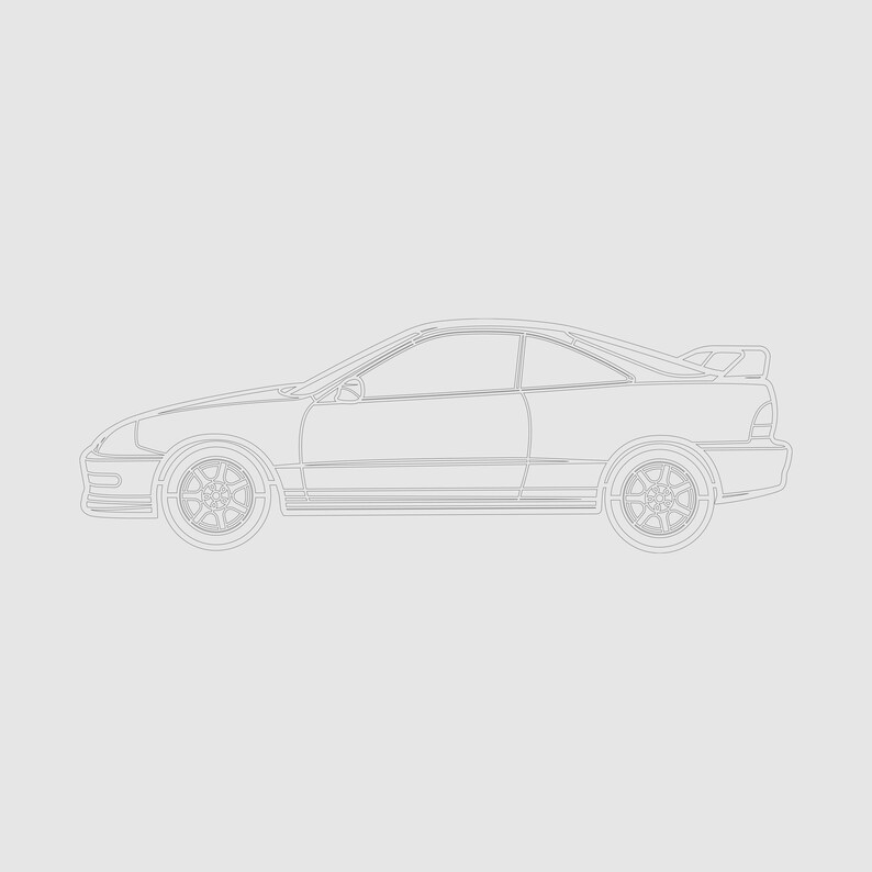 Type R Dxf Type R Car Vector Art (dxf, Dwg, Pdf, Ai, Svg) Car Dxf File ...