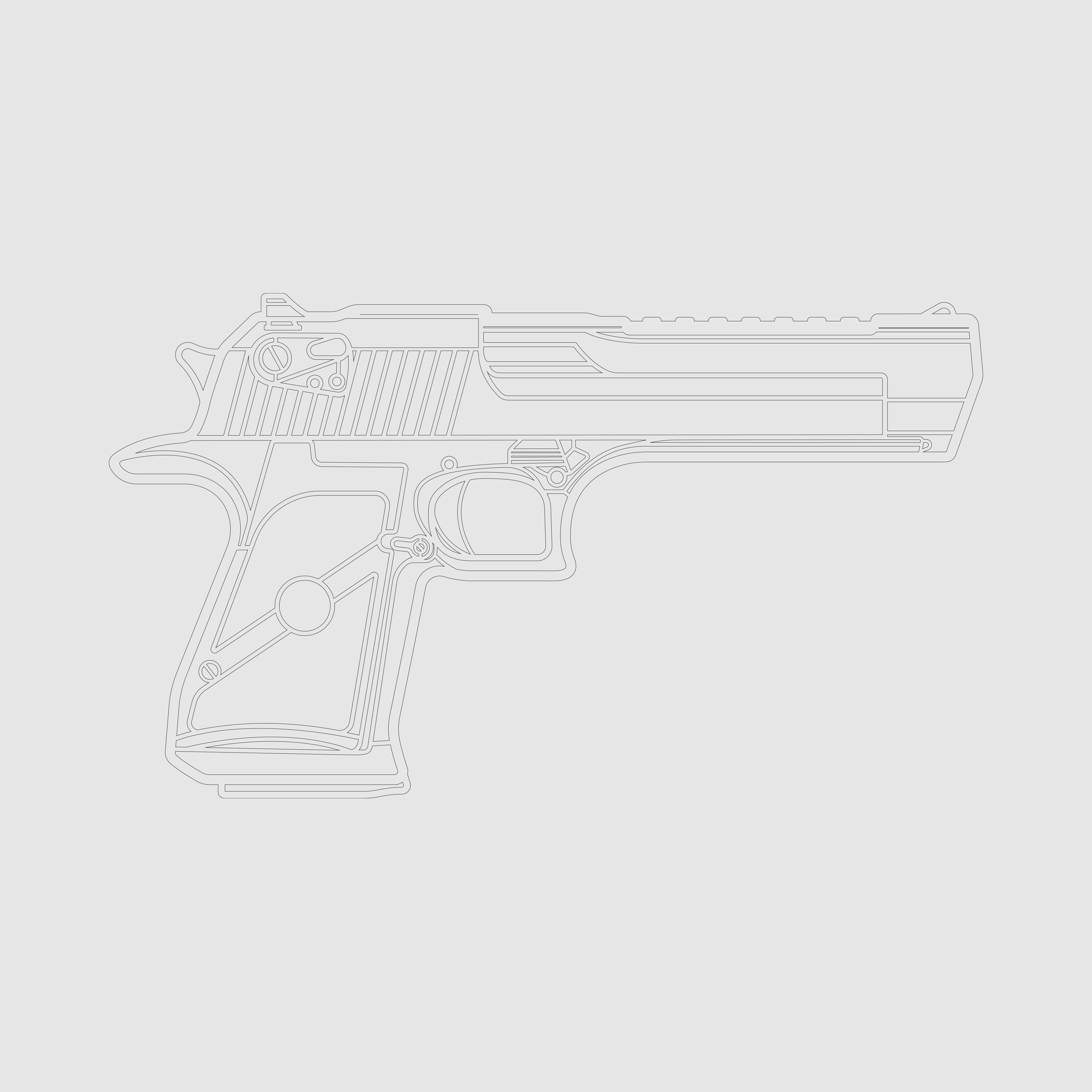 Gun Dwg-svg-dxf-ai-pdf,pistol Vector Art, Gun Laser Cut, Downloadable ...
