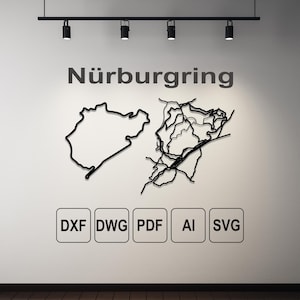 Nürburgring, dwg-svg-dxf-ai-pdf, downloadbare kunst, downloadbare dwg-kaart, dxf-bestanden voor Plaasma, dxf-bestanden voor laser