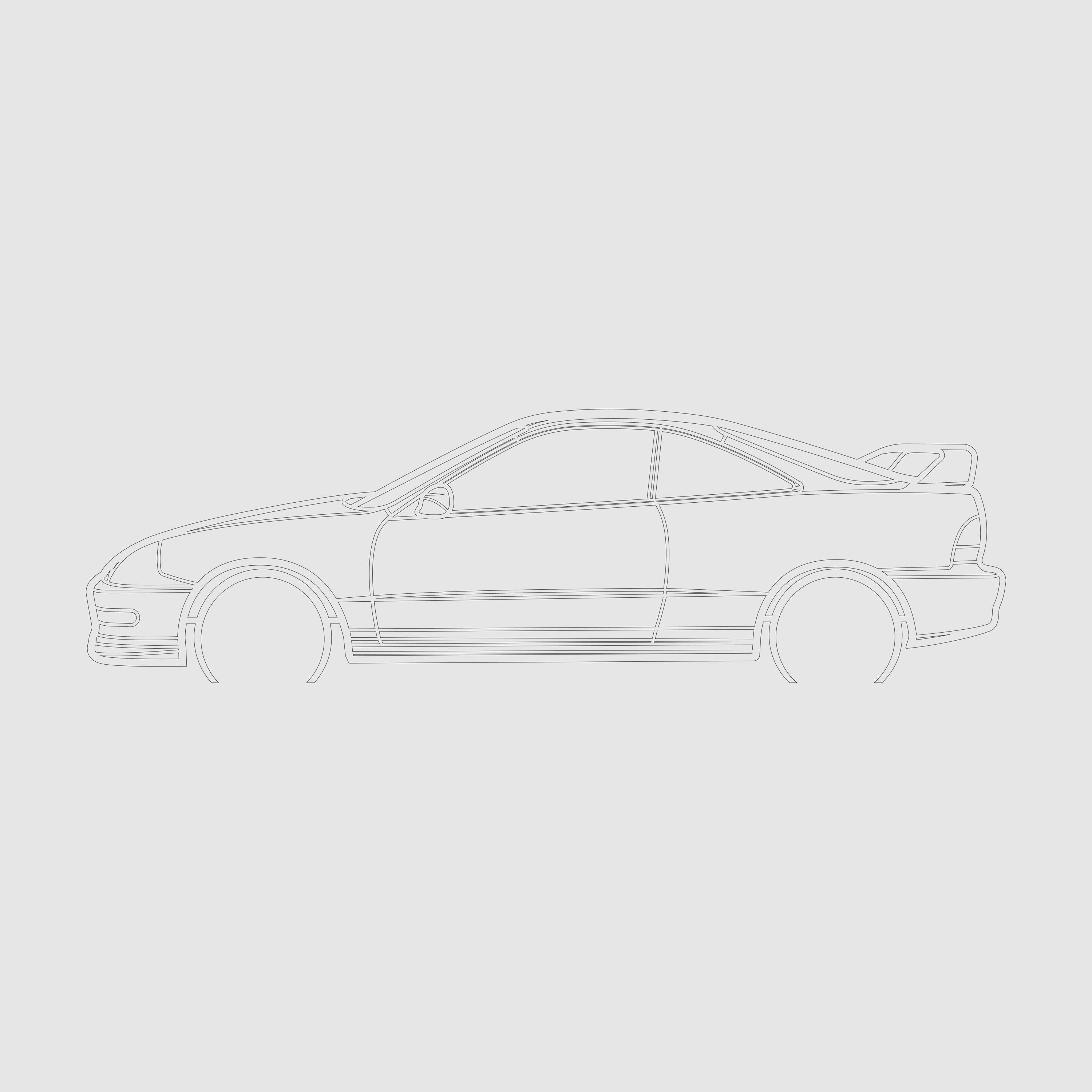Type R Car Vector Art (dxf, Dwg, Pdf, Ai, Svg) Car Dxf File ...