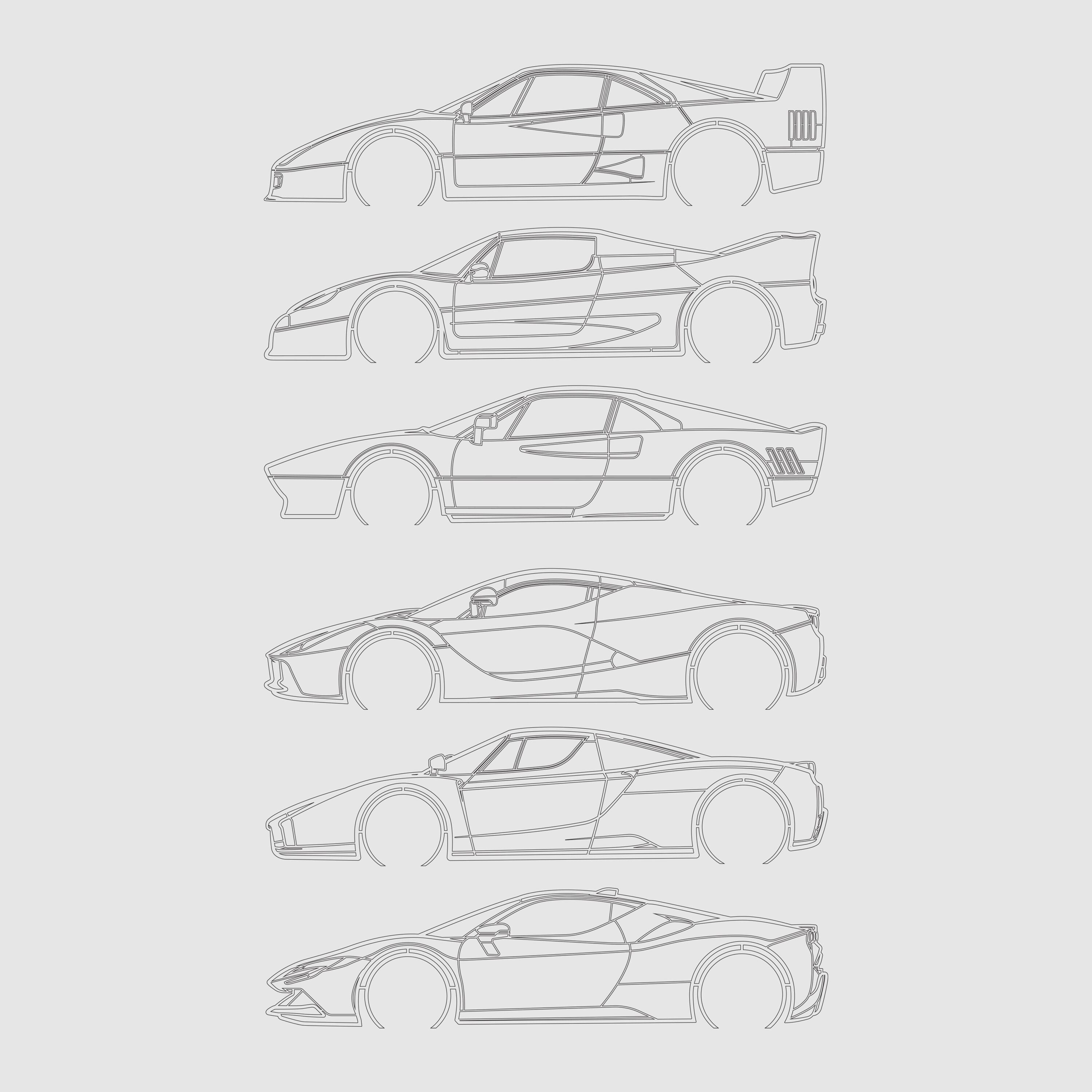 Car Dxf-dwg-ai-pdf-svg, Car Vector Art, Car Laser Cut, Downloadable Art ...
