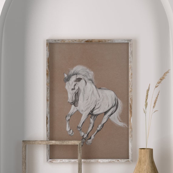 Horse Downloadable Art Horse Printable Art Home Decor Fine Etsy