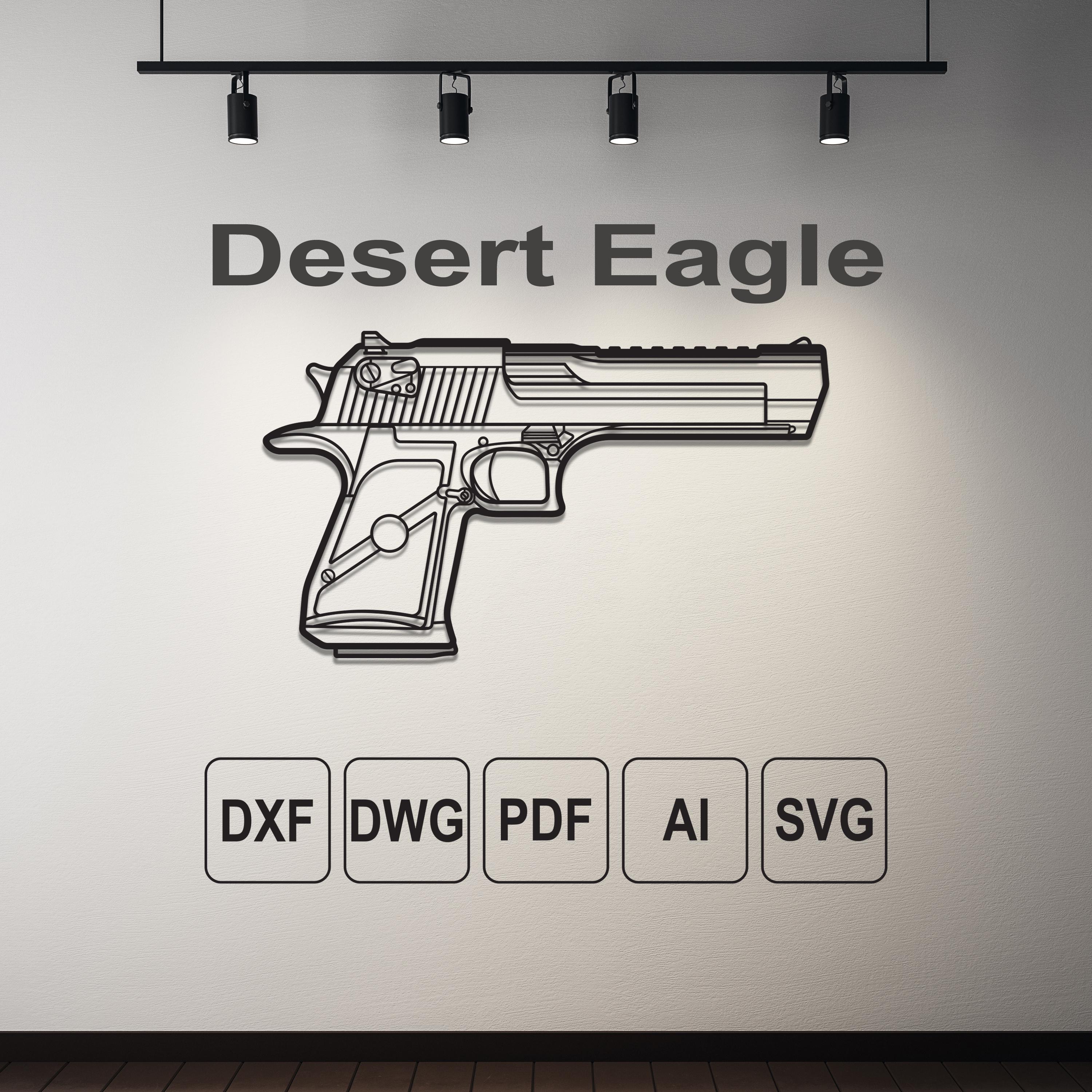 Gun Dwg-svg-dxf-ai-pdf,pistol Vector Art, Gun Laser Cut, Downloadable ...