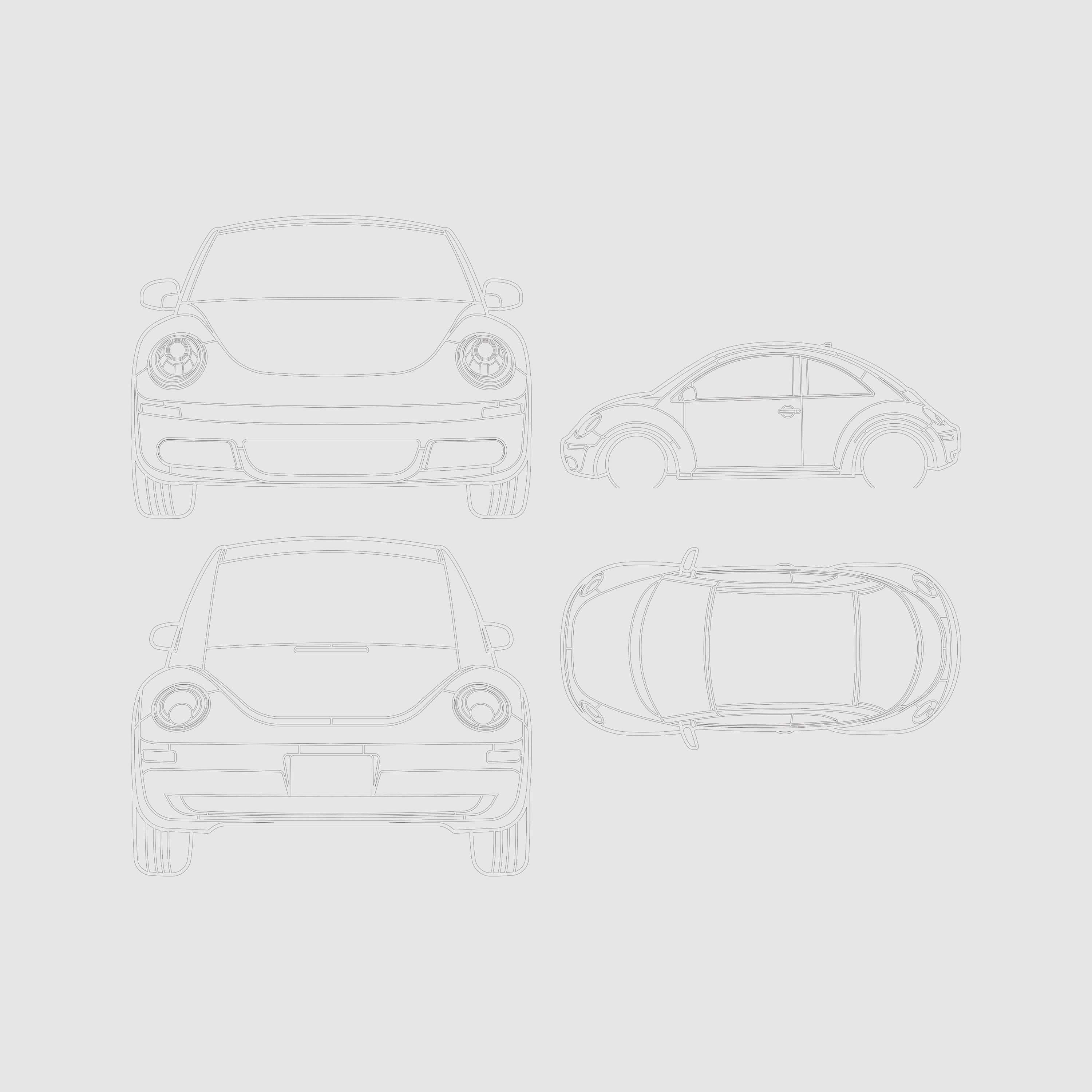 Car Dxf-dwg-ai-pdf-svg, Car Vector Art, Car Laser Cut, Downloadable Art ...
