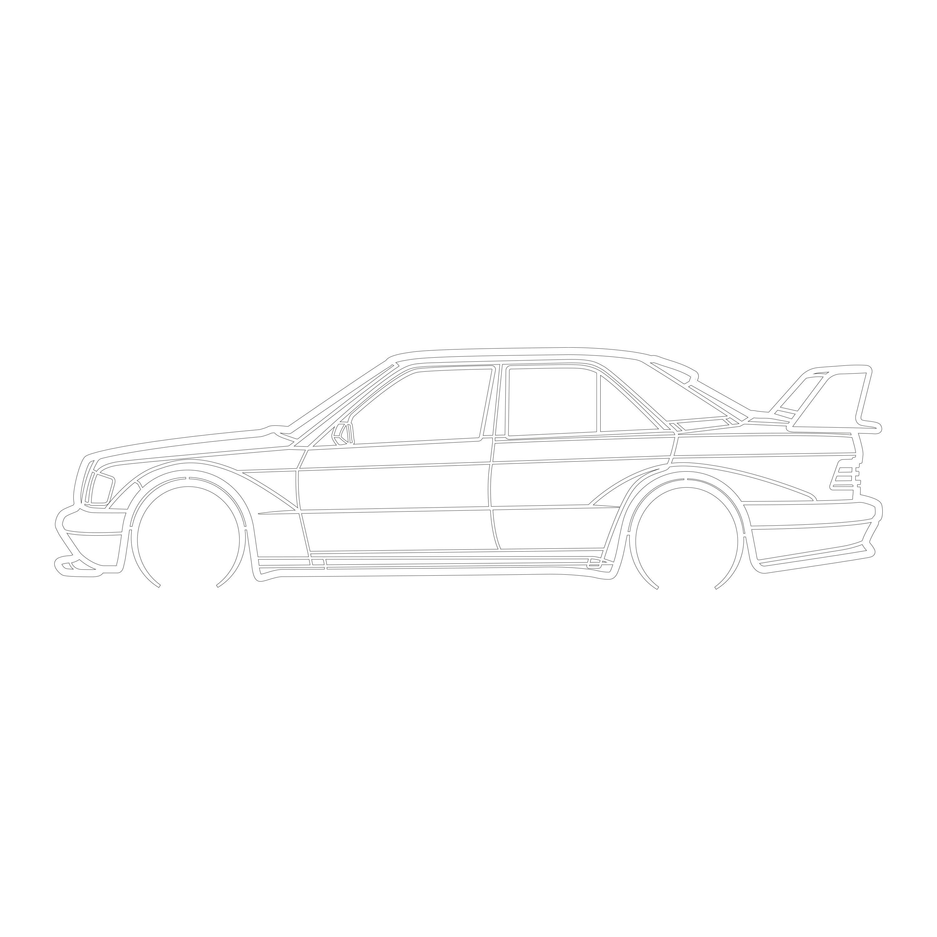 Car Dxf File, Dxf-ai-pdf, Car Vector Art, Car Laser Cut, Downloadable ...
