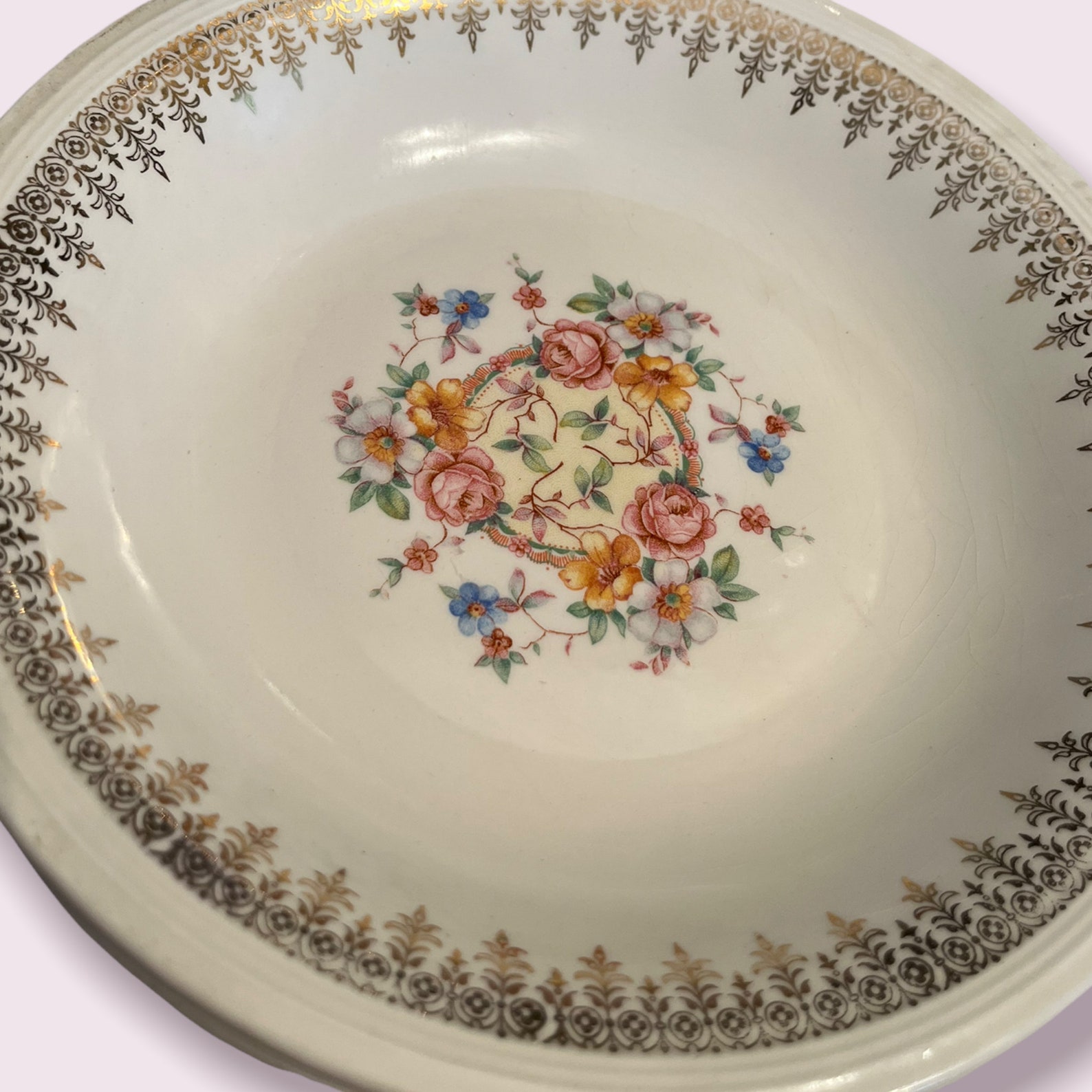 Edwin Knowles Semi Vitreous Royal Knowlton 22K Gold Dish Etsy