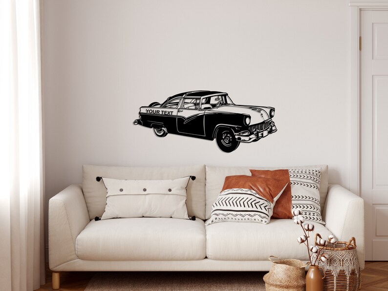Metal Wall Decor Vintage Car Wall Art Classic Car Metal Wall Etsy