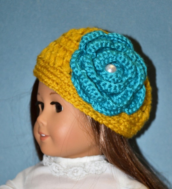 Knitted Beanie for American Girl Dolls/ Crochet Hat for Dolls/ Winter Hat for Dolls