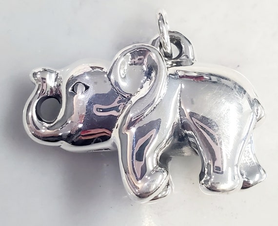 925 Sterling Silver Elephant Pendant