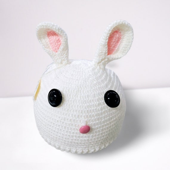 Baby Crochet Bunny Hat/ Knitted Baby Hat/ Bunny/ winter hat/