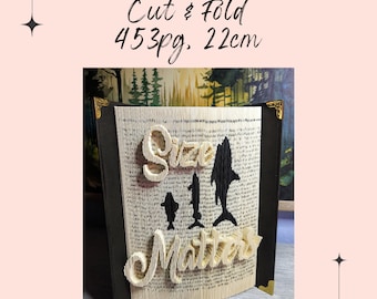 Book Folding Pattern (Cut and Fold): Size Matters with fish