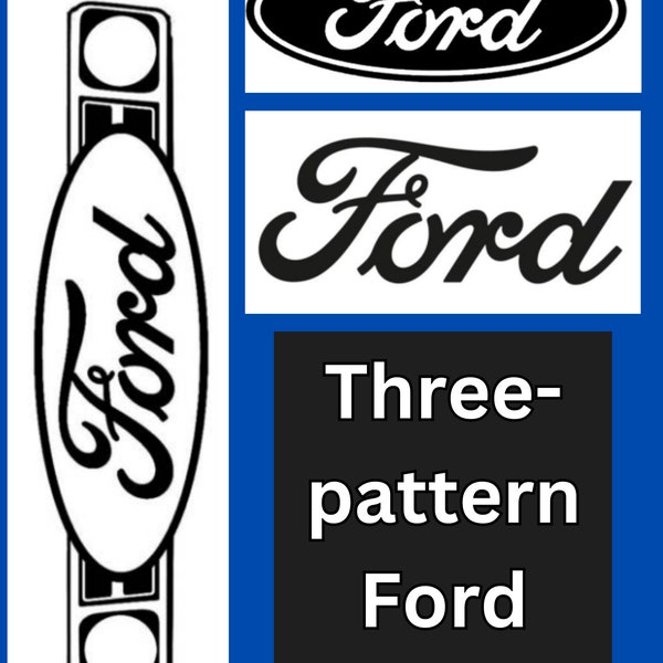 BOOK FOLDING 3-PATTERN BUNDLE_Cut and Fold_Ford_Logo_Bumper