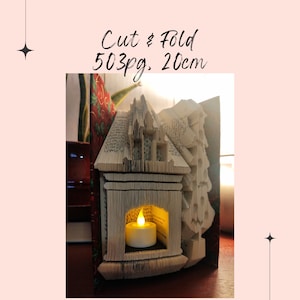 BOOK FOLDING PATTERN_Cut and Fold_Fireplace_Christmas Tree
