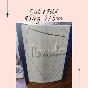 CUT & FOLD PATTERN_Nevada state outline with state name
