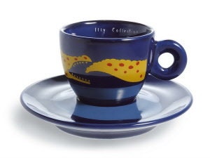 ILLY COLLECTION 1994 Luca Trazzi Coffee Cup Set With Saucer -6