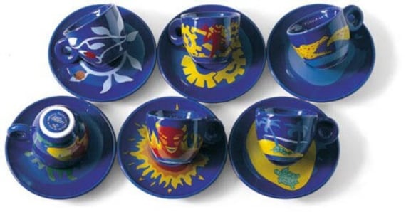 ILLY COLLECTION 1994 Luca Trazzi Coffee Cup Set With Saucer -6