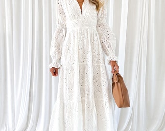 Lamia Maxi Dress White