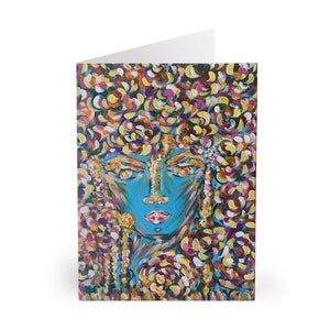 Greeting Cards (5 Pack) (SAVI Girl with Flowerhairs)