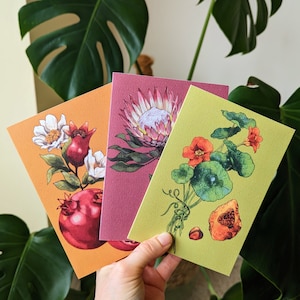 Botanische kaarten x3