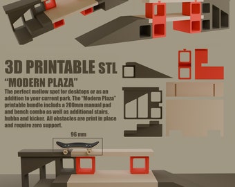 MODERN PLAZA fingerboard obstacle stl