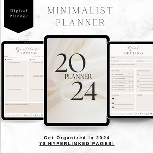 Digital Planner, Dated Digital Planner, Hyperlinked, GoodNotes Planner, 2024 Digital Planner Planner, Instant download, iPad Planner