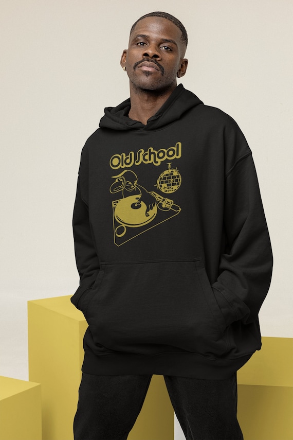 Old School Original Black Hoodie 100 Old School DJ Etsy Australia
