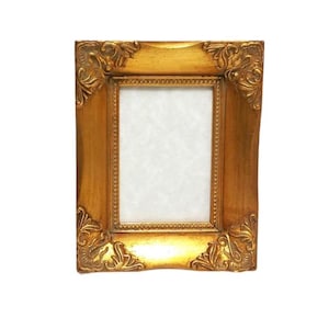 Vintage Gold Ornate Wooden Photo Frame 3.5 x 5 Inch, Ornate Frame, Wooden Frame (#H3464)