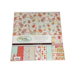 MY MINDS EYE Good Day Sunshine Scrapbook Paper Pack (2011) Discontinued Scrapbooking Papers (#H168)