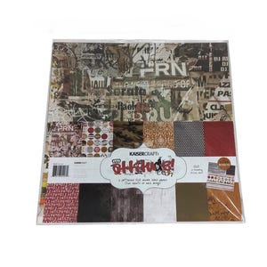 KAISERCRAFT Attitude! Scrapbook Paper Pack, Boy Papers, Retired Scrapbooking Papers (#H176)