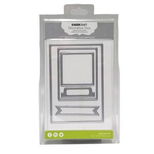 KAISERCRAFT Rectangles 5 Piece Die Set, Retired Scrapbooking and Card Making Tools, (#H217)
