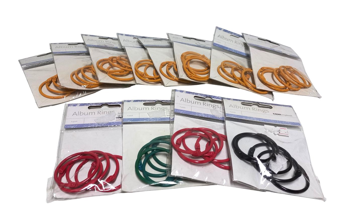 Kaisercraft Metal Album Rings, 12 Packs, Assorted Colours, Discontinued ...
