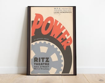 Vintage Advertising Poster, Vintage Photography, Theatre Poster, Digital Art, Gallery Wall Art, Retro Poster, Digital Download