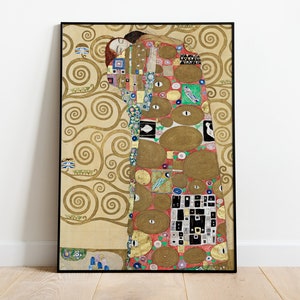 Gustav Klimt Print, Exhibition Poster, Klimt Sunflower Print, Modern Wall Art, Gallery Wall Prints, Museum Poster, Digital Download