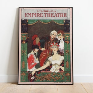Vintage George Barbier Print, Art Deco Wall Art, Printable Wall Art, Vintage Art Poster, 1920s Art Print, Art Deco Print, Digital Art Print