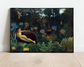 Henri Rousseau Print, Henri Rousseau The Dream Print, Rousseau Print, Henri Rousseau Poster, Digital Art Print, Downloadable Art, Printable