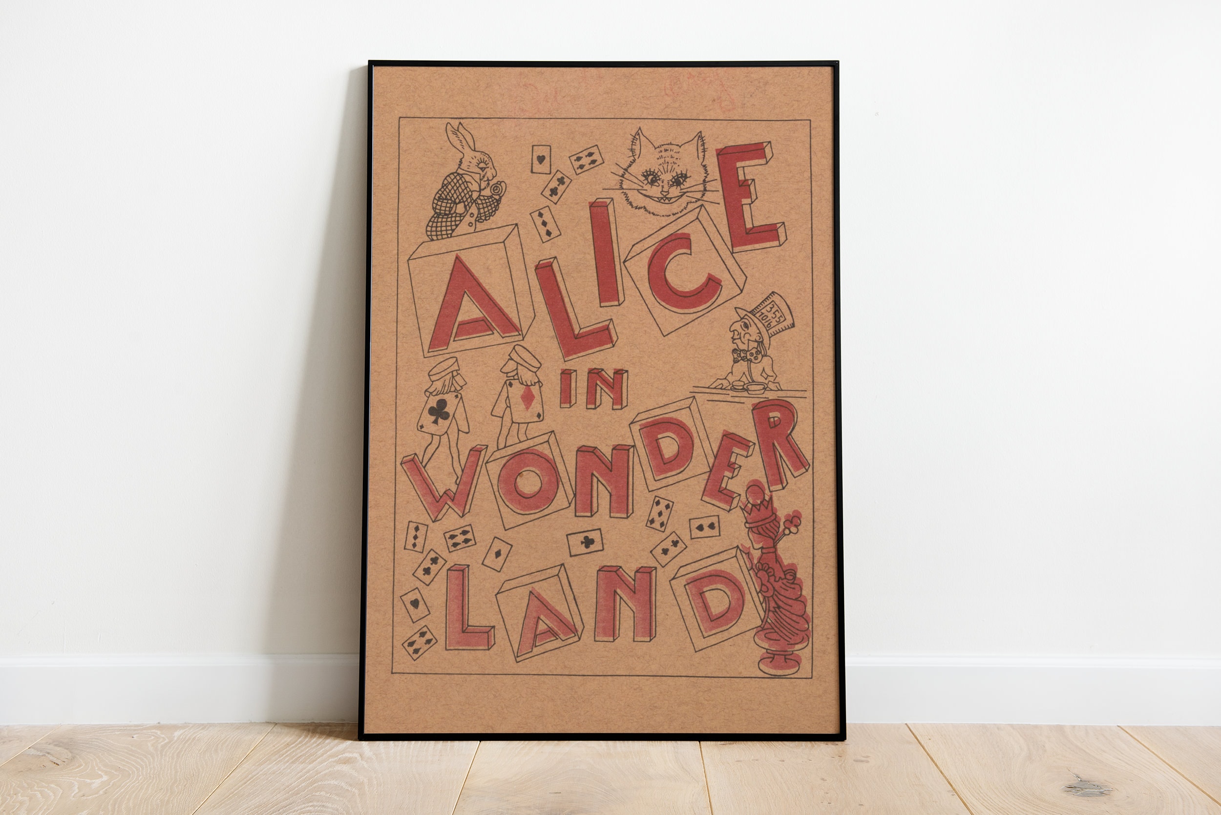 Vintage Alice in Wonderland Poster, Vintage Theatre Poster, Digital Art ...