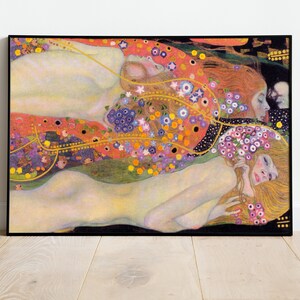 Gustav Klimt Print, Exhibition Poster, Klimt Sunflower Print, Modern Wall Art, Gallery Wall Prints, Museum Poster, Digital Download