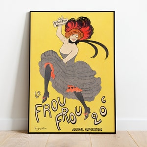 Vintage Frou Frou Theatre Print, Arte de pared Art Déco, Arte imprimible, Cartel de arte vintage, Impresión de arte de la década de 1920, Impresión Art Déco, Impresión de arte digital