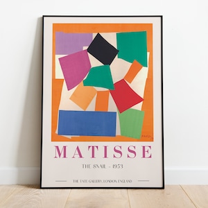 Henri Matisse The Snail Print, Abstract Printable Wall Art, Matisse Exhibition Poster, Contemporary Art, Digital Art Print