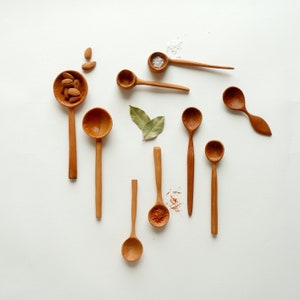 Beech Wood Handcarved Cooking Spoon Handmade Wooden Spoon Housewarming Gift