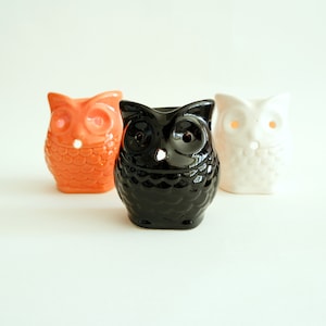Halloween Owl Light Holder Ceramic Censer with Home Fragrances Ceramic Oil Burner