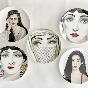 Decorative Ceramic Wall Plate Handmade Wall Decor Wall Hanging Art